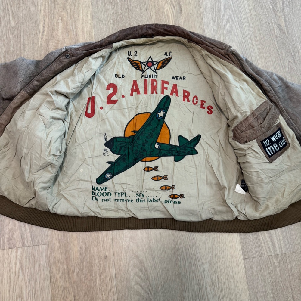 U2 Wear Me Out vintage bomber jacket - Brown